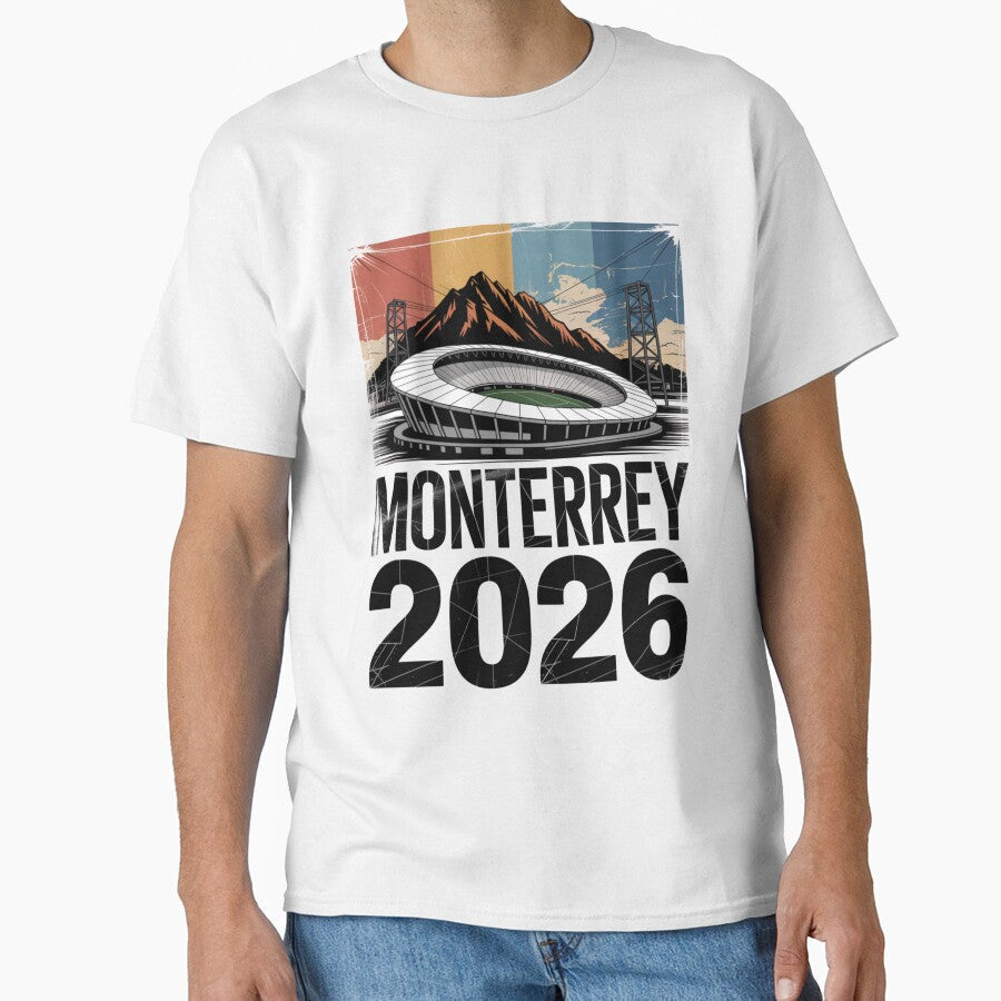 Monterrey 2026 Cerro de la Silla Mountain T-Shirt V5 by DarylWelsh2024 Unisex T-shirt, Sweatshirt, Hoodie, Long Sleeve Tee - T-Shirt, Sweatshirt, Hoodie