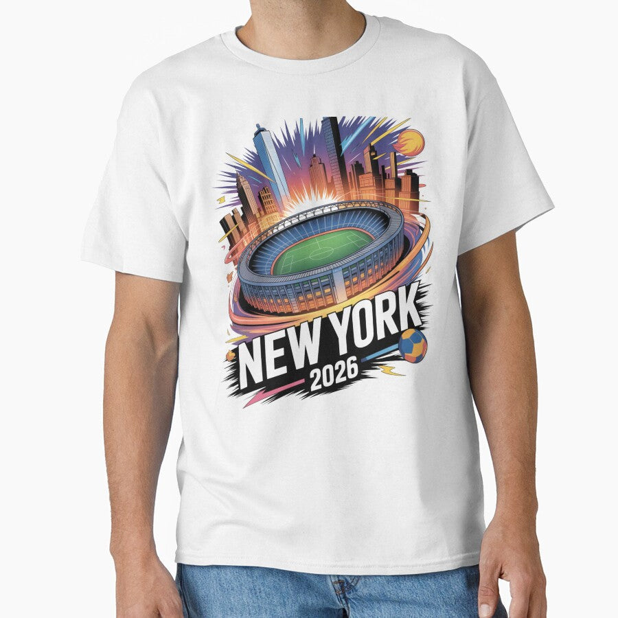 New York 2026 MetLife Stadium Skyline T-Shirt V13 by DarylWelsh2024 Unisex T-shirt, Sweatshirt, Hoodie, Long Sleeve Tee - T-Shirt, Sweatshirt, Hoodie