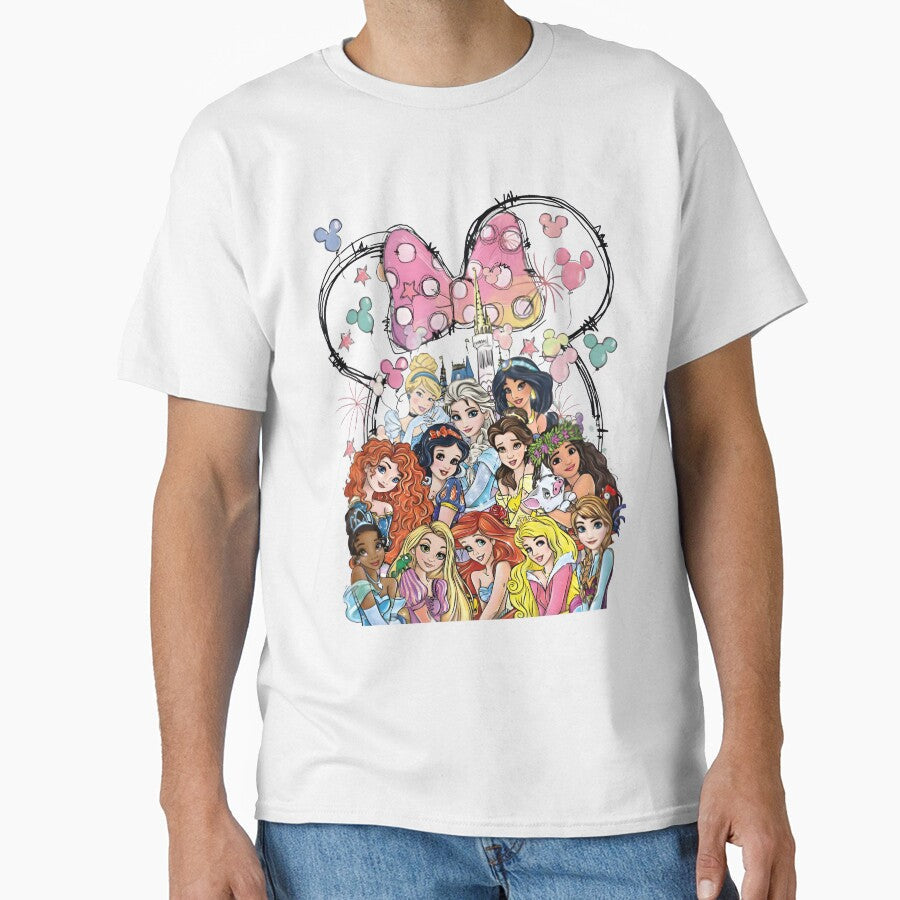 Fairytale Princess Friends Castle by rexhepchixran Unisex T-shirt, Sweatshirt, Hoodie, Long Sleeve Tee - T-Shirt, Sweatshirt, Hoodie