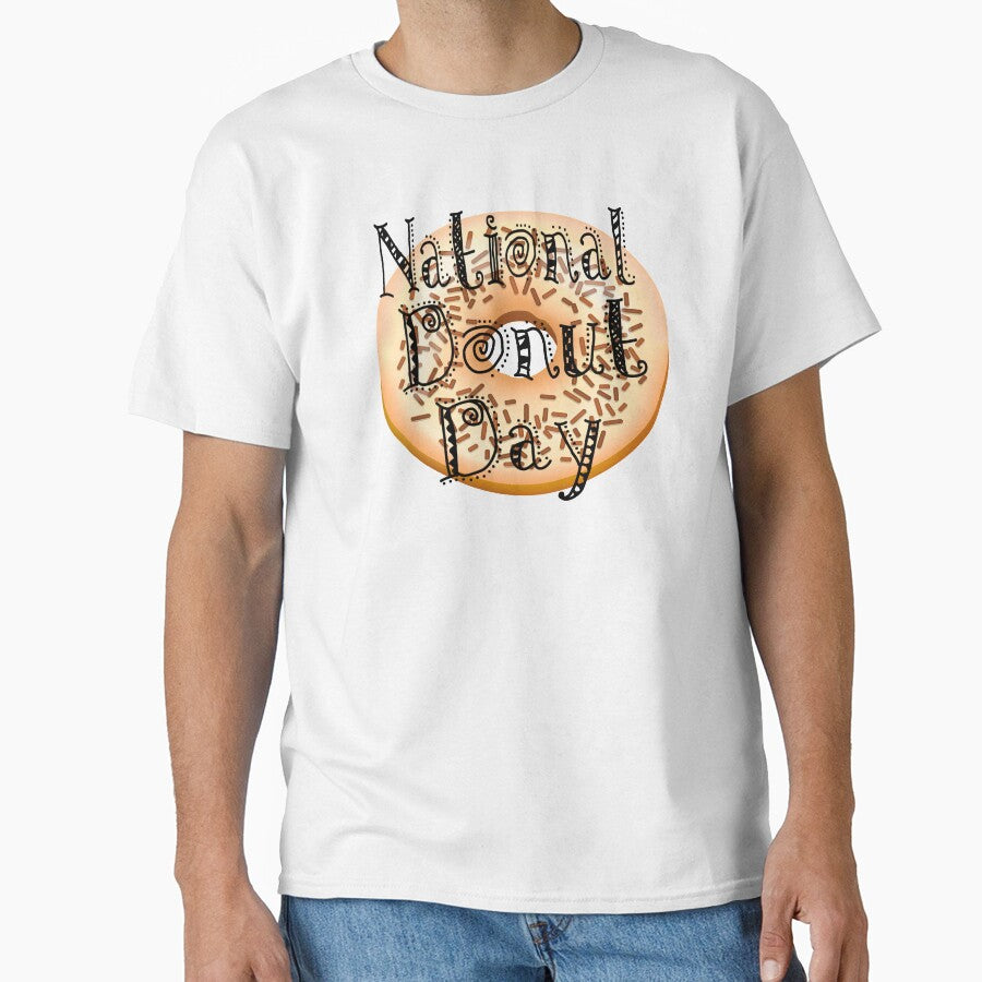 Happy National Donut Day : Gift For Father&Mother by SalaheddineB Unisex T-shirt, Sweatshirt, Hoodie, Long Sleeve Tee - T-Shirt, Sweatshirt, Hoodie