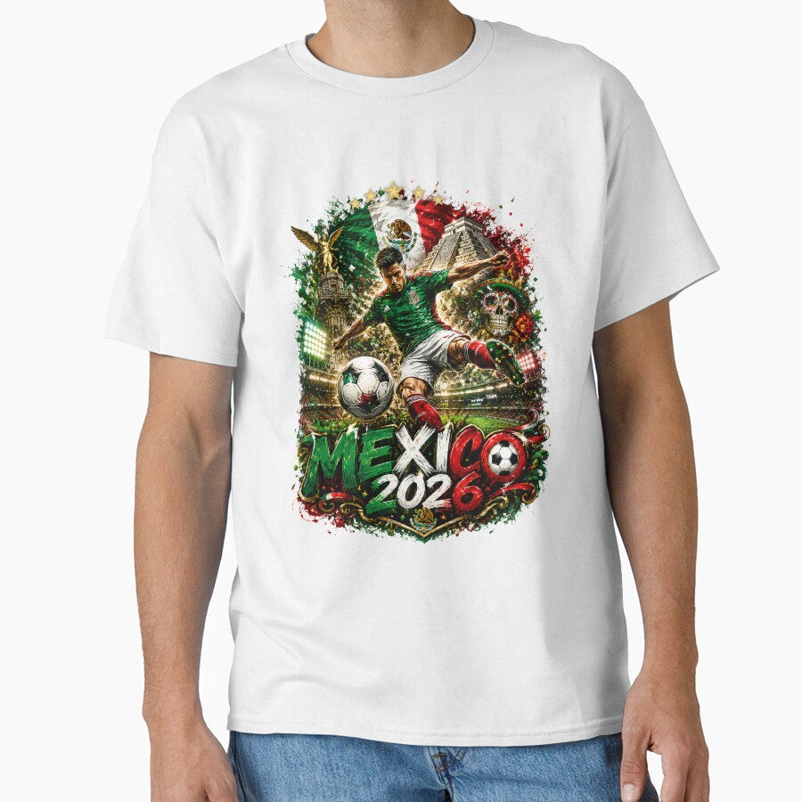 Mexico Football 2026 Viva El Tri Graffiti Graphic ver 1 by CosmicNook1 Unisex T-shirt, Sweatshirt, Hoodie, Long Sleeve Tee - T-Shirt, Sweatshirt, Hoodie
