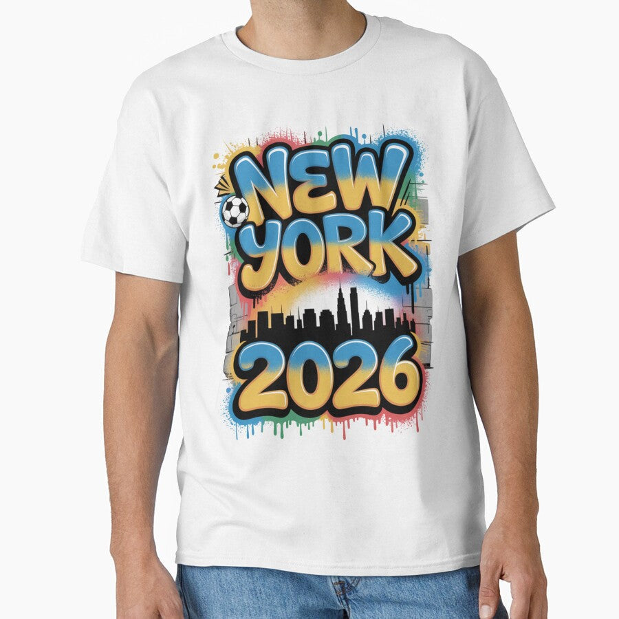 New York 2026 MetLife Stadium Skyline T-Shirt V4 by DarylWelsh2024 Unisex T-shirt, Sweatshirt, Hoodie, Long Sleeve Tee - T-Shirt, Sweatshirt, Hoodie