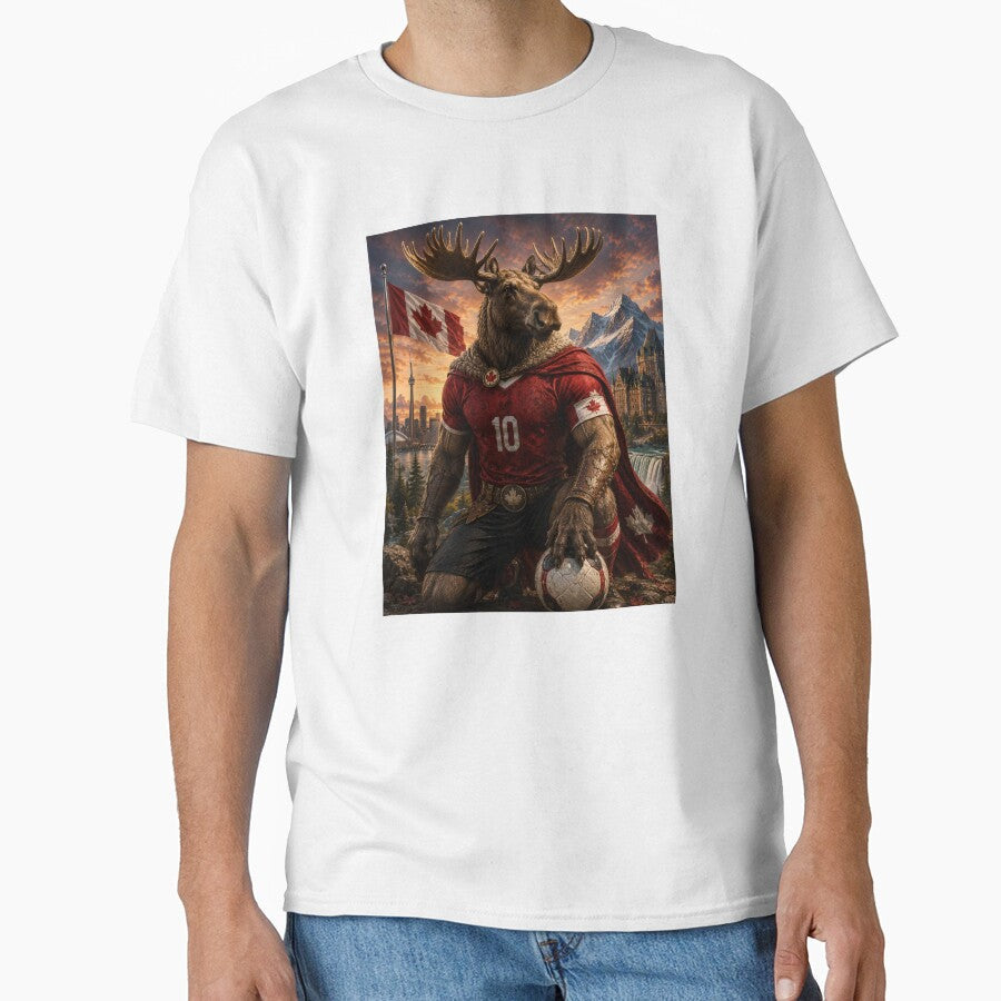 Canada Moose Warrior | Canadian National Team Football Fan Art Phone Case by Adham2001 Unisex T-shirt, Sweatshirt, Hoodie, Long Sleeve Tee - T-Shirt, Sweatshirt, Hoodie