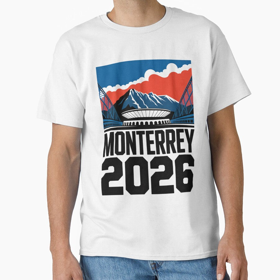 Monterrey 2026 Cerro de la Silla Mountain T-Shirt V19 by DarylWelsh2024 Unisex T-shirt, Sweatshirt, Hoodie, Long Sleeve Tee - T-Shirt, Sweatshirt, Hoodie