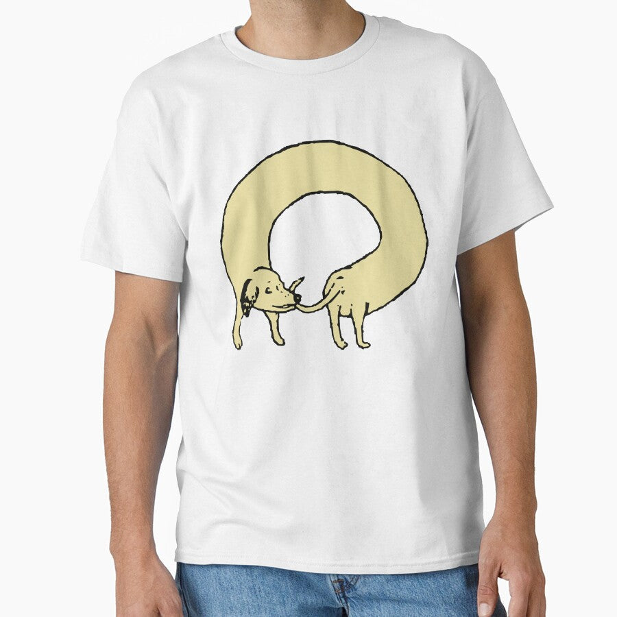 Yellow Donut Doggo by Diego Suazo Unisex T-shirt, Sweatshirt, Hoodie, Long Sleeve Tee - T-Shirt, Sweatshirt, Hoodie