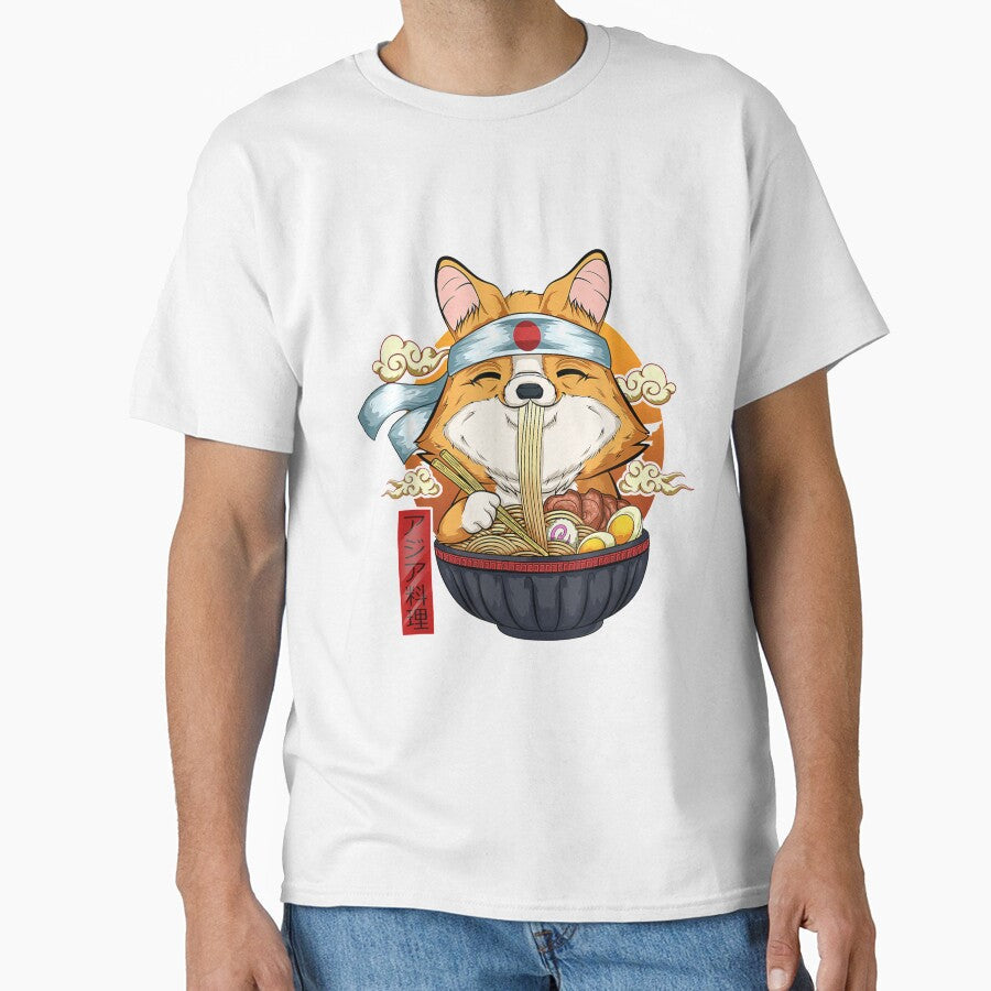 Ra Corgi Dog Anime Japanese Gift by tolivia Unisex T-shirt, Sweatshirt, Hoodie, Long Sleeve Tee - T-Shirt, Sweatshirt, Hoodie