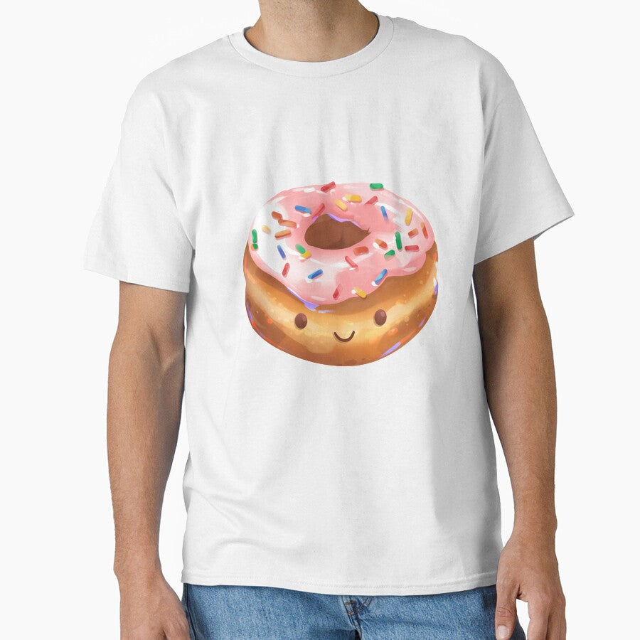 Happy Strawberry Frosted Donut by GalaxyChicken Unisex T-shirt, Sweatshirt, Hoodie, Long Sleeve Tee - T-Shirt, Sweatshirt, Hoodie