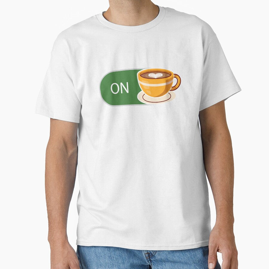 Coffee Mode On Cappuccino by UnknownArtistt Unisex T-shirt, Sweatshirt, Hoodie, Long Sleeve Tee - T-Shirt, Sweatshirt, Hoodie