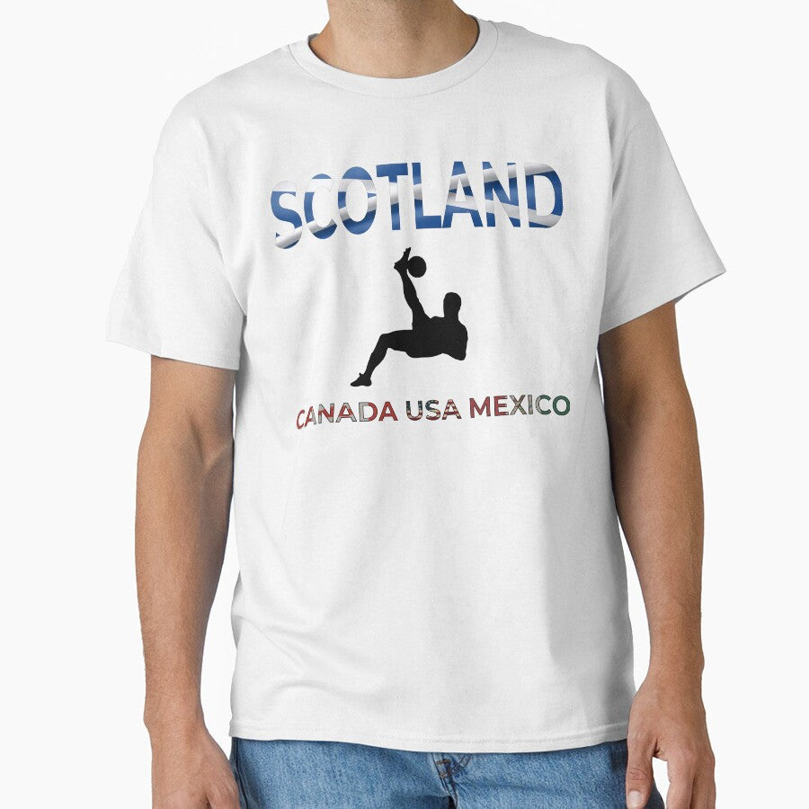 Scotland Football Bicycle Kick - Scottish Soccer Pride by Loom on the Loch Unisex T-shirt, Sweatshirt, Hoodie, Long Sleeve Tee - T-Shirt, Sweatshirt, Hoodie