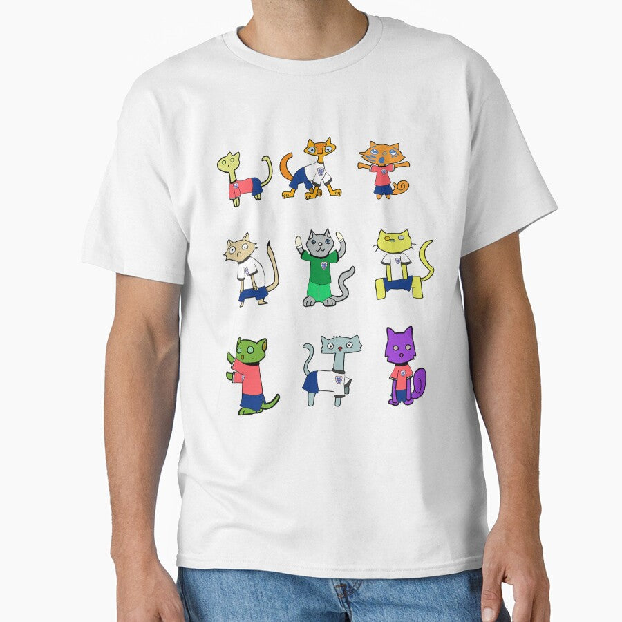 Crazy Cats: Football edition by Spectrumsketch Unisex T-shirt, Sweatshirt, Hoodie, Long Sleeve Tee - T-Shirt, Sweatshirt, Hoodie