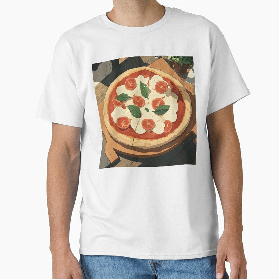 Pizza | Anime style by ComicsFactory Unisex T-shirt, Sweatshirt, Hoodie, Long Sleeve Tee - T-Shirt, Sweatshirt, Hoodie