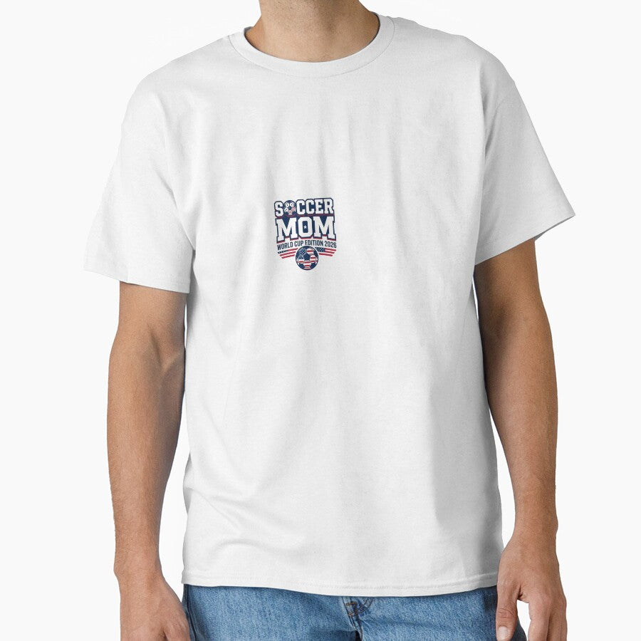 Soccer Mom World Cup Bold Text | 2026 Football Mom by BinAlgoPix Unisex T-shirt, Sweatshirt, Hoodie, Long Sleeve Tee - T-Shirt, Sweatshirt, Hoodie