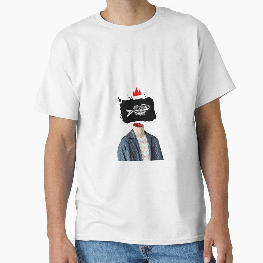 Surreal Fish Boy with a Crown by DigiRedRounak Unisex T-shirt, Sweatshirt, Hoodie, Long Sleeve Tee - T-Shirt, Sweatshirt, Hoodie