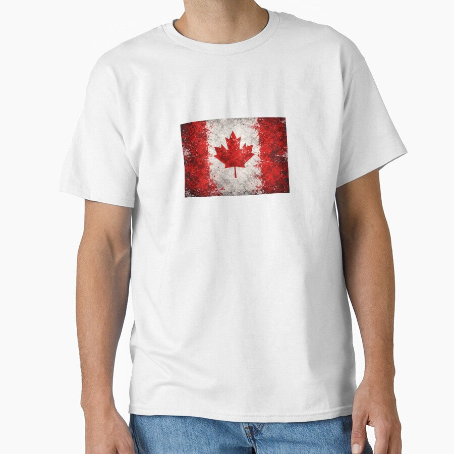 Canada Football World Cup Flag | Grunge Canadian Soccer Art by tangramrachel Unisex T-shirt, Sweatshirt, Hoodie, Long Sleeve Tee - T-Shirt, Sweatshirt, Hoodie