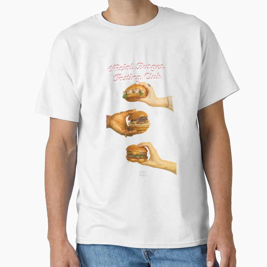 Official Burger Tasting Club  Funny Foodie Friends Design for Burger Lovers by smolburndesign - T-Shirt, Sweatshirt, Hoodie