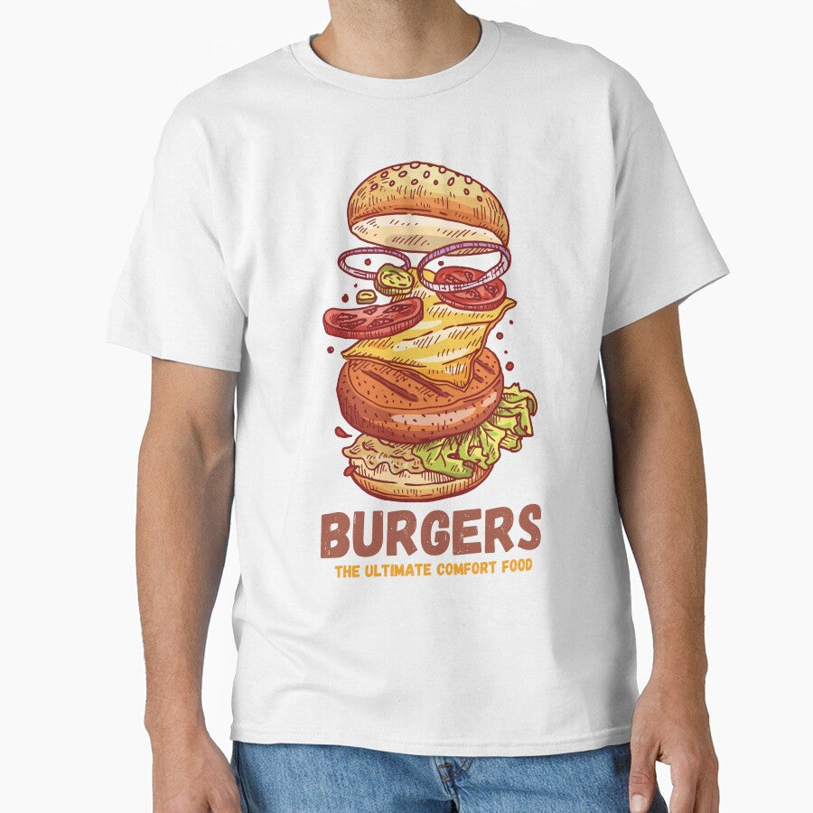 The Burger Boss - Burgers - The ultimate comfort food by WBP Mart Unisex T-shirt, Sweatshirt, Hoodie, Long Sleeve Tee - T-Shirt, Sweatshirt, Hoodie