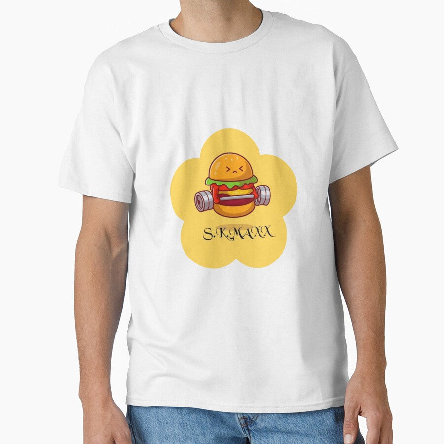 Funny burger lifts weights by SKMAXX Unisex T-shirt, Sweatshirt, Hoodie, Long Sleeve Tee - T-Shirt, Sweatshirt, Hoodie