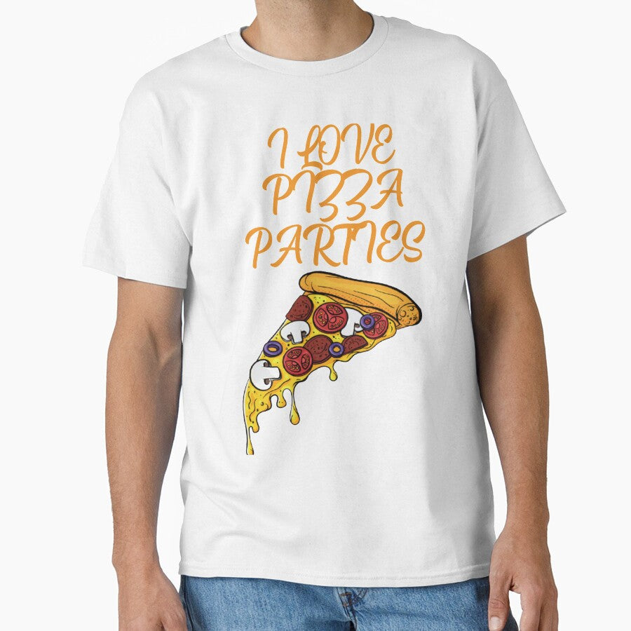 I Love Pizza Parties by Ivardesigner Unisex T-shirt, Sweatshirt, Hoodie, Long Sleeve Tee - T-Shirt, Sweatshirt, Hoodie