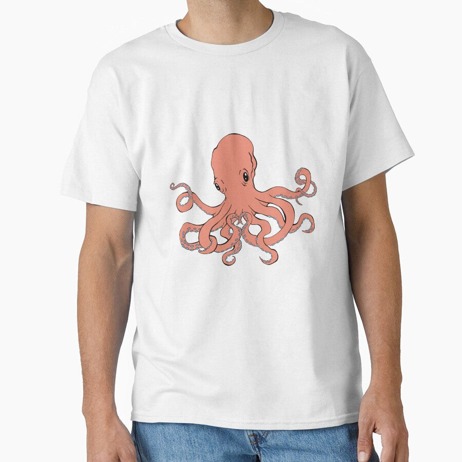 Copy of Love Octopus Colour Variation #3 by tallulahgaeaart Unisex T-shirt, Sweatshirt, Hoodie, Long Sleeve Tee - T-Shirt, Sweatshirt, Hoodie