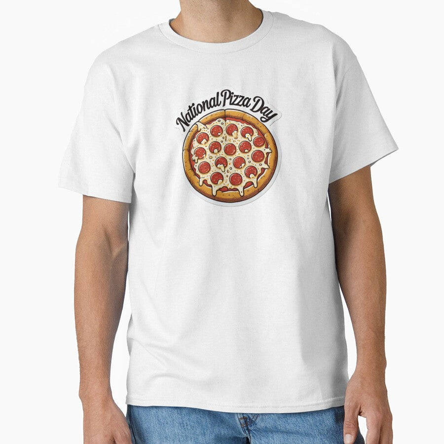 National Pizza Day by LewpyG Unisex T-shirt, Sweatshirt, Hoodie, Long Sleeve Tee - T-Shirt, Sweatshirt, Hoodie