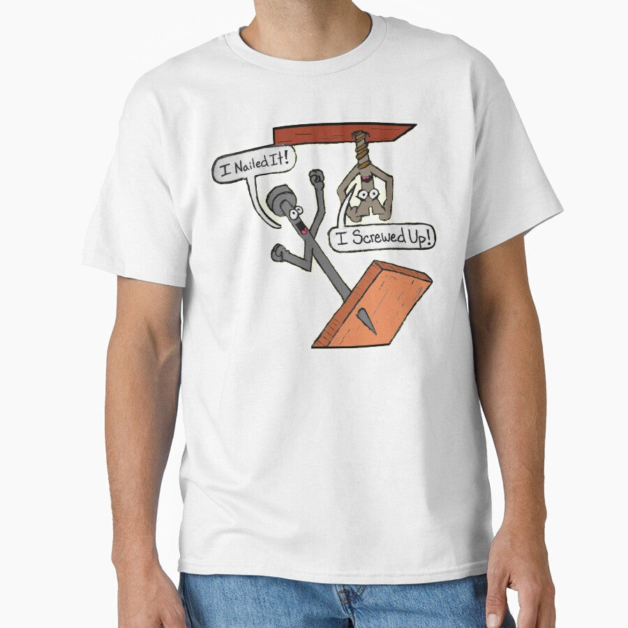 Nail and Screw Comic by Down The Drane Unisex T-shirt, Sweatshirt, Hoodie, Long Sleeve Tee - T-Shirt, Sweatshirt, Hoodie