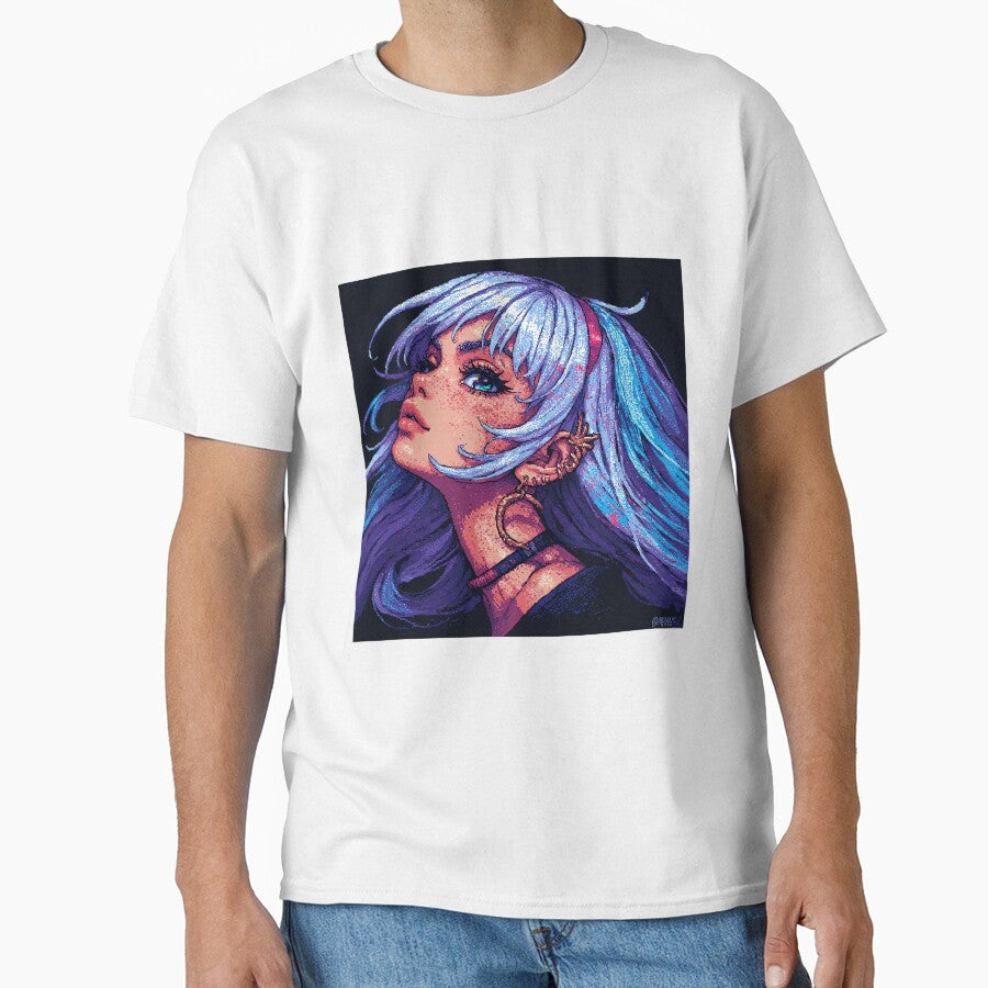 Retro cool Beautiful Girl colorful by jimcaza Unisex T-shirt, Sweatshirt, Hoodie, Long Sleeve Tee - T-Shirt, Sweatshirt, Hoodie