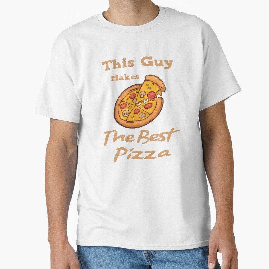 This Guy Makes The Best Pizza, pizza party tee, pizza by Stella Clue Unisex T-shirt, Sweatshirt, Hoodie, Long Sleeve Tee - T-Shirt, Sweatshirt, Hoodie