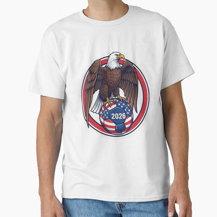 USA Eagle Soccer 2026  American Pride Football Design by Mido-artister Unisex T-shirt, Sweatshirt, Hoodie, Long Sleeve Tee - T-Shirt, Sweatshirt, Hoodie