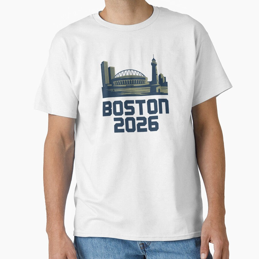 Boston 2026 New England Soccer Souvenir T-Shirt V13 by DarylWelsh2024 Unisex T-shirt, Sweatshirt, Hoodie, Long Sleeve Tee - T-Shirt, Sweatshirt, Hoodie