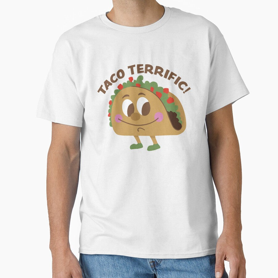 Taco Terrific by DynamiteSticker Unisex T-shirt, Sweatshirt, Hoodie, Long Sleeve Tee - T-Shirt, Sweatshirt, Hoodie