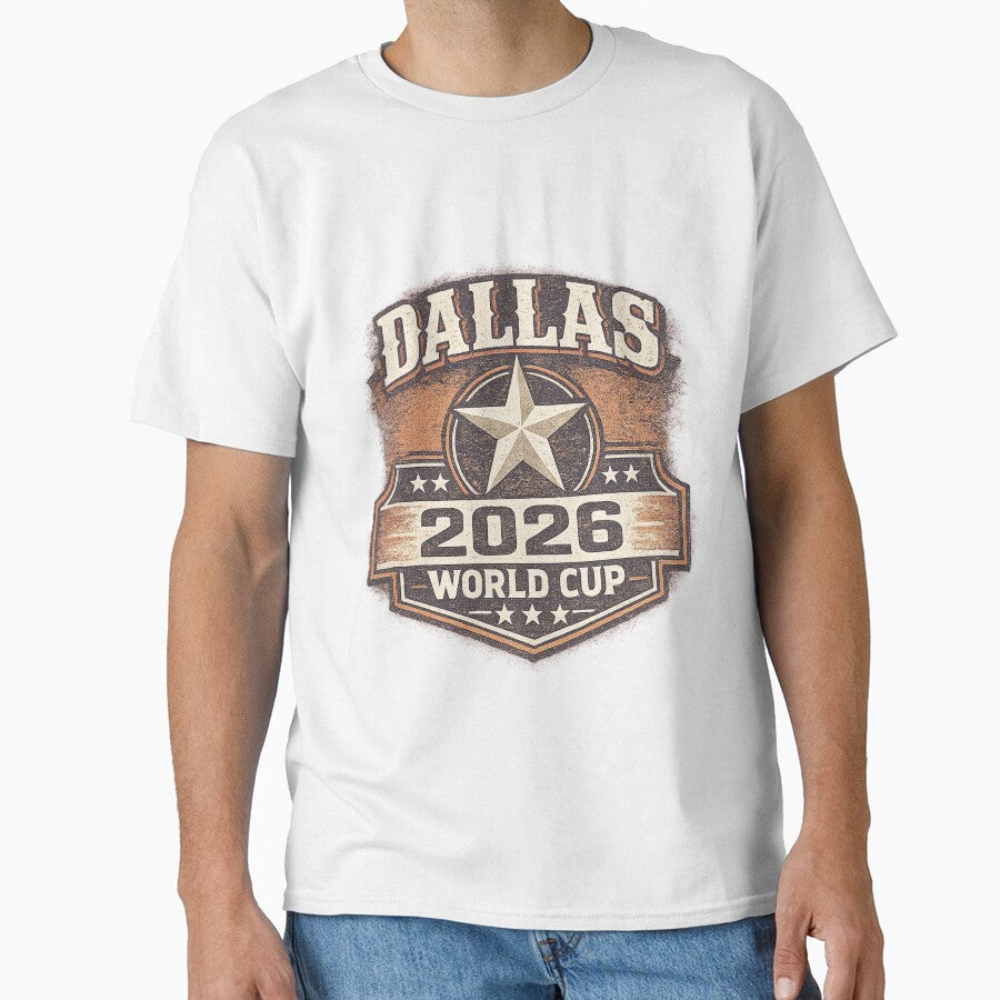 Dallas World Cup 2026  Texas Star Vintage by ArthUpscale Unisex T-shirt, Sweatshirt, Hoodie, Long Sleeve Tee - T-Shirt, Sweatshirt, Hoodie