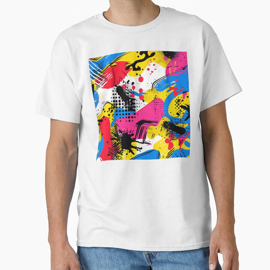 Pop Art Comic Book Cartoon-Style Colorful Abstract by DEC02 Unisex T-shirt, Sweatshirt, Hoodie, Long Sleeve Tee - T-Shirt, Sweatshirt, Hoodie
