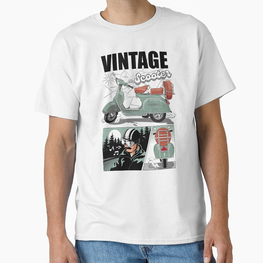Roam to unknown with scooter japanese manga style color by SetthaSK Unisex T-shirt, Sweatshirt, Hoodie, Long Sleeve Tee - T-Shirt, Sweatshirt, Hoodie