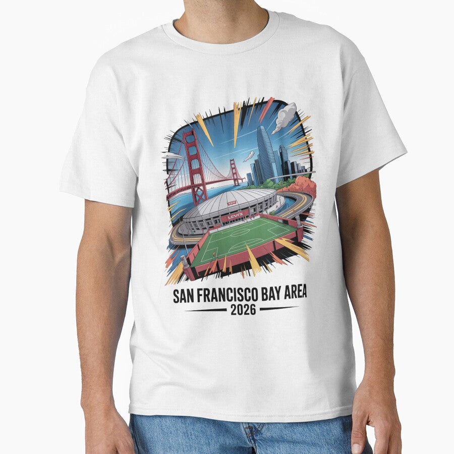 San Francisco Bay Area Golden Gate Stadium T-Shirt V23 by DarylWelsh2024 Unisex T-shirt, Sweatshirt, Hoodie, Long Sleeve Tee - T-Shirt, Sweatshirt, Hoodie