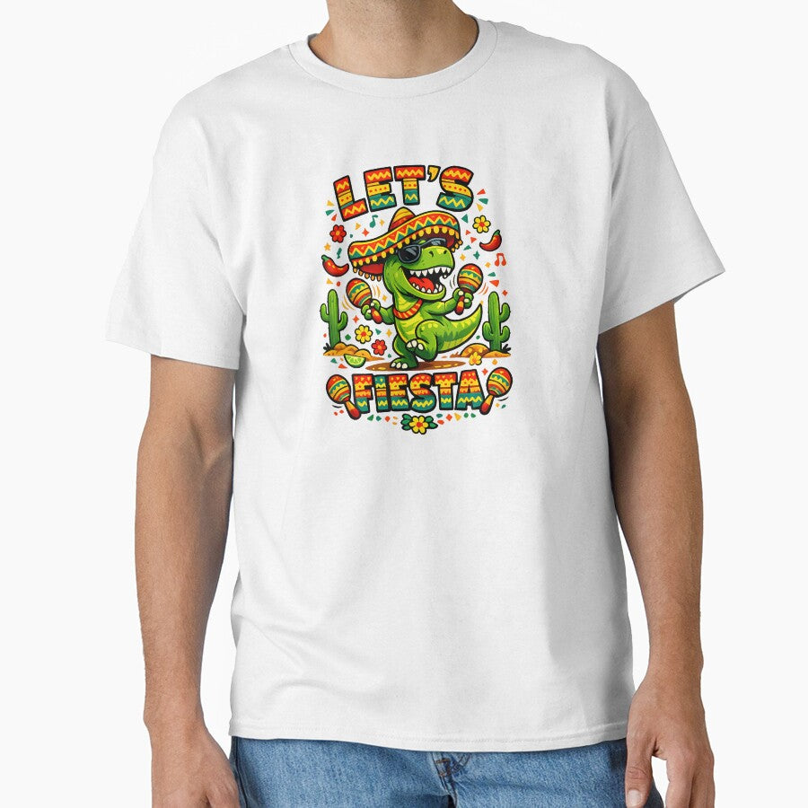Fiesta Dinosaur Taco Party by Le7yaStore Unisex T-shirt, Sweatshirt, Hoodie, Long Sleeve Tee - T-Shirt, Sweatshirt, Hoodie