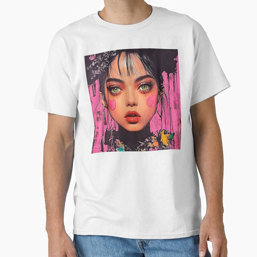 Whimsy Pop Art Female Collage-Inspired Playful Art by DEC02 Unisex T-shirt, Sweatshirt, Hoodie, Long Sleeve Tee - T-Shirt, Sweatshirt, Hoodie
