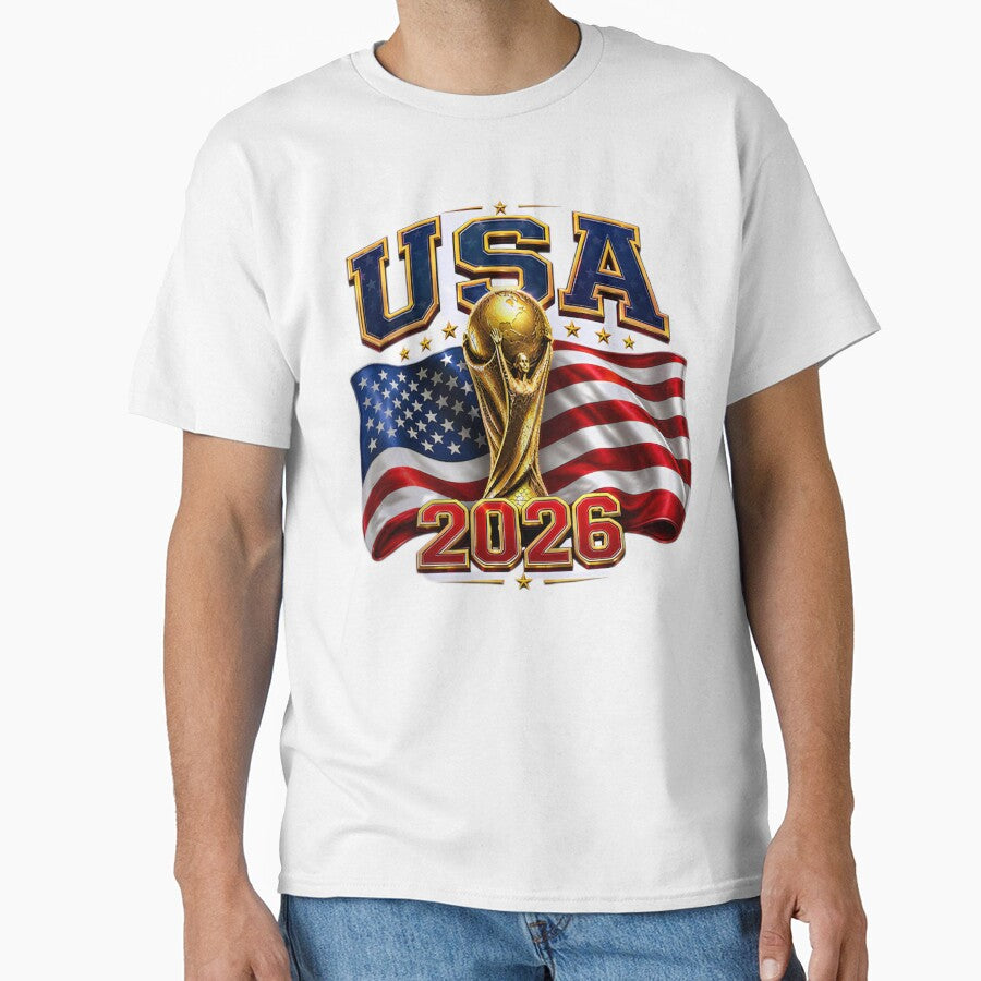 USA Football Fan Cartoon Sticker | American Soccer Supporter by aminesez22 Unisex T-shirt, Sweatshirt, Hoodie, Long Sleeve Tee - T-Shirt, Sweatshirt, Hoodie
