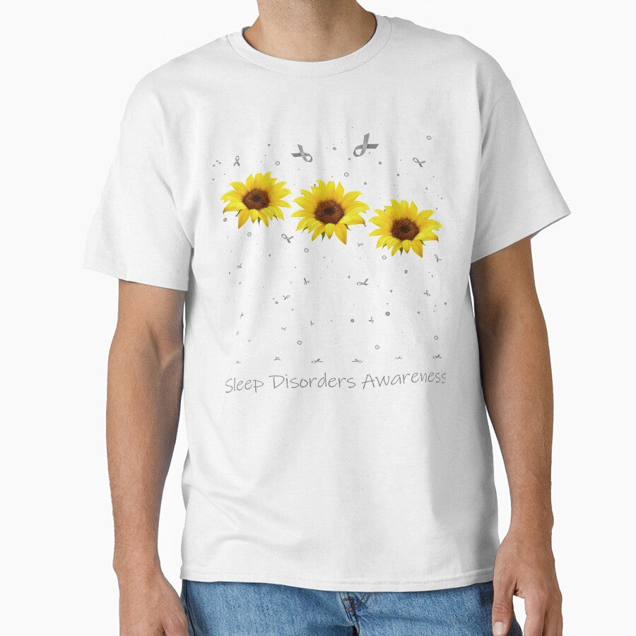 Sunflower Faith Hope Love Sleep Disorders Awareness by largellie Unisex T-shirt, Sweatshirt, Hoodie, Long Sleeve Tee - T-Shirt, Sweatshirt, Hoodie