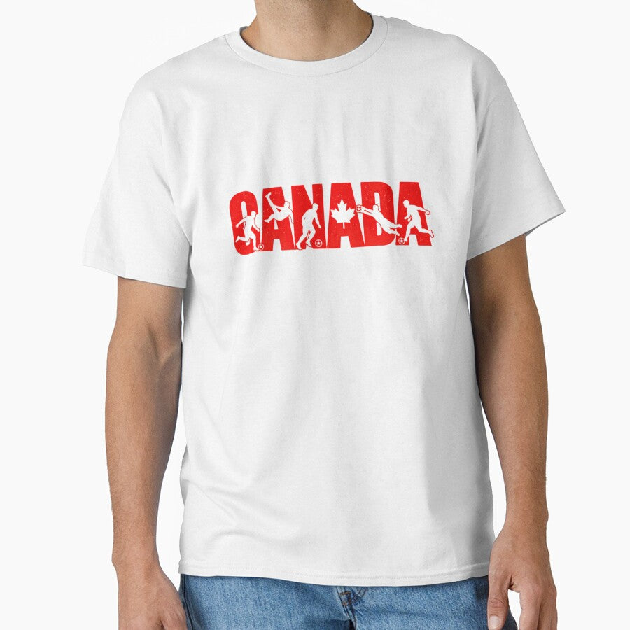 Canada Soccer | Patriotic World Football Fan | Cup Soccer Lover Gift by Thread&Fable Unisex T-shirt, Sweatshirt, Hoodie, Long Sleeve Tee - T-Shirt, Sweatshirt, Hoodie