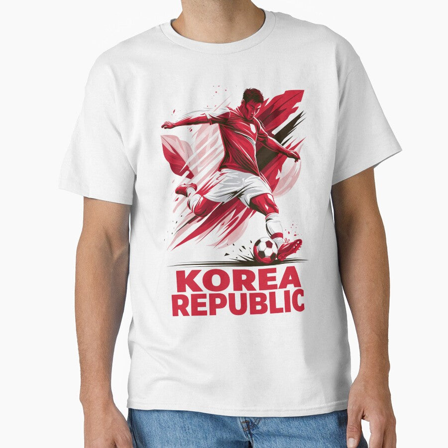 Korea Republic Soccer by StudioRedKoala Unisex T-shirt, Sweatshirt, Hoodie, Long Sleeve Tee - T-Shirt, Sweatshirt, Hoodie