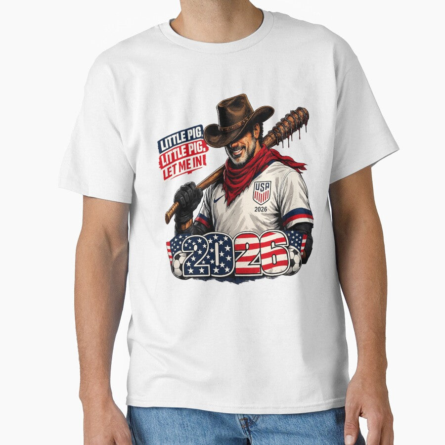 USA Soccer 2026 Football Badass Cowboy Fan by ox prints Unisex T-shirt, Sweatshirt, Hoodie, Long Sleeve Tee - T-Shirt, Sweatshirt, Hoodie