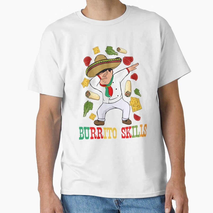 Mexican Food Lover Men Burrito Chef Gift Burrito by DSWShirts Unisex T-shirt, Sweatshirt, Hoodie, Long Sleeve Tee - T-Shirt, Sweatshirt, Hoodie