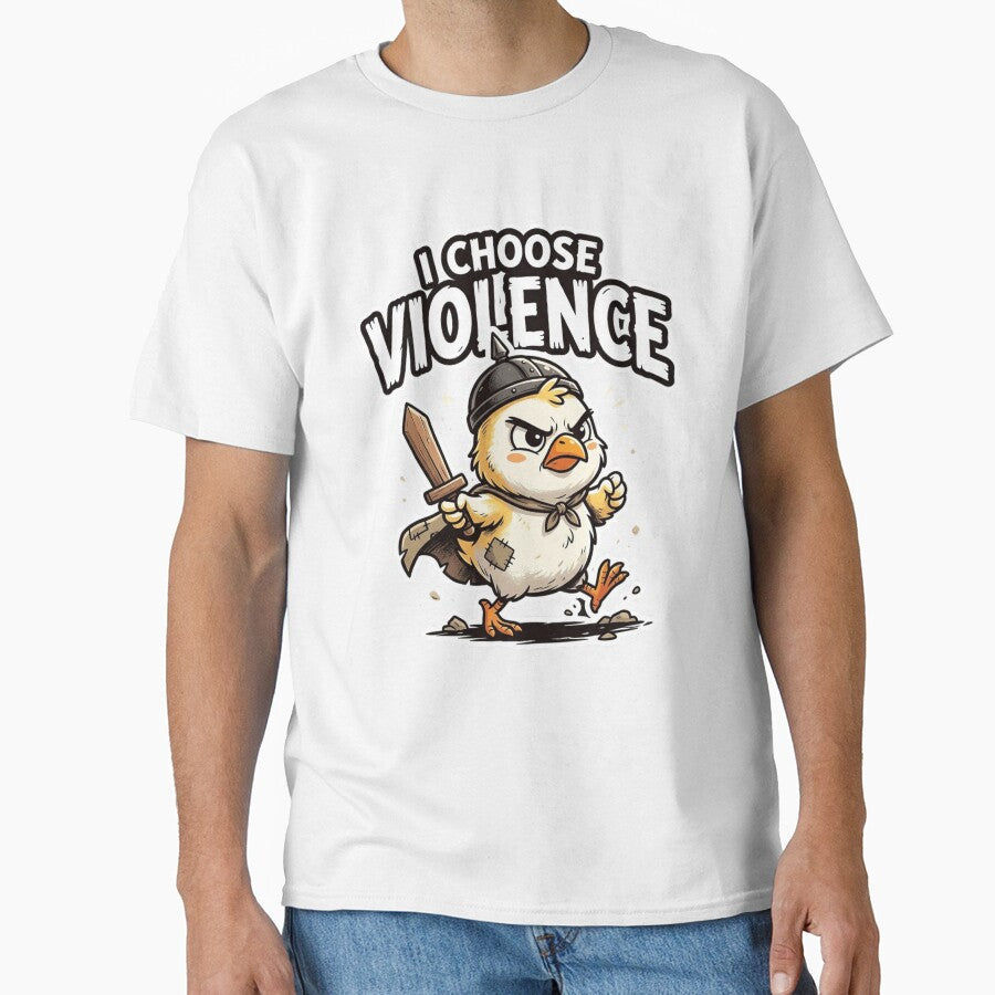 I Choose Violence - Funny by SnowballBunny Unisex T-shirt, Sweatshirt, Hoodie, Long Sleeve Tee - T-Shirt, Sweatshirt, Hoodie