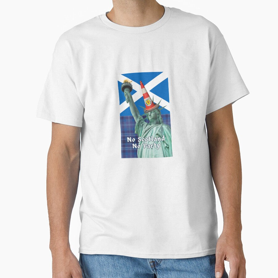 Titan Takeover Soccer No Scotland No Party Statue of Liberty Traffic Cone by No Scotland No Party - Titan Takeover - T-Shirt, Sweatshirt, Hoodie