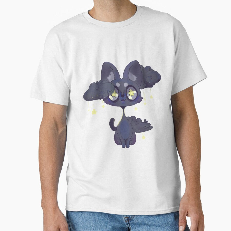 Space Kawaii Black cat by Paintingpixel Unisex T-shirt, Sweatshirt, Hoodie, Long Sleeve Tee - T-Shirt, Sweatshirt, Hoodie