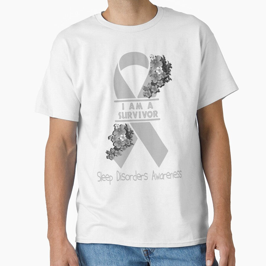 I Am A Suvivor Ribbon Sleep Disorders Awareness by heppenp Unisex T-shirt, Sweatshirt, Hoodie, Long Sleeve Tee - T-Shirt, Sweatshirt, Hoodie