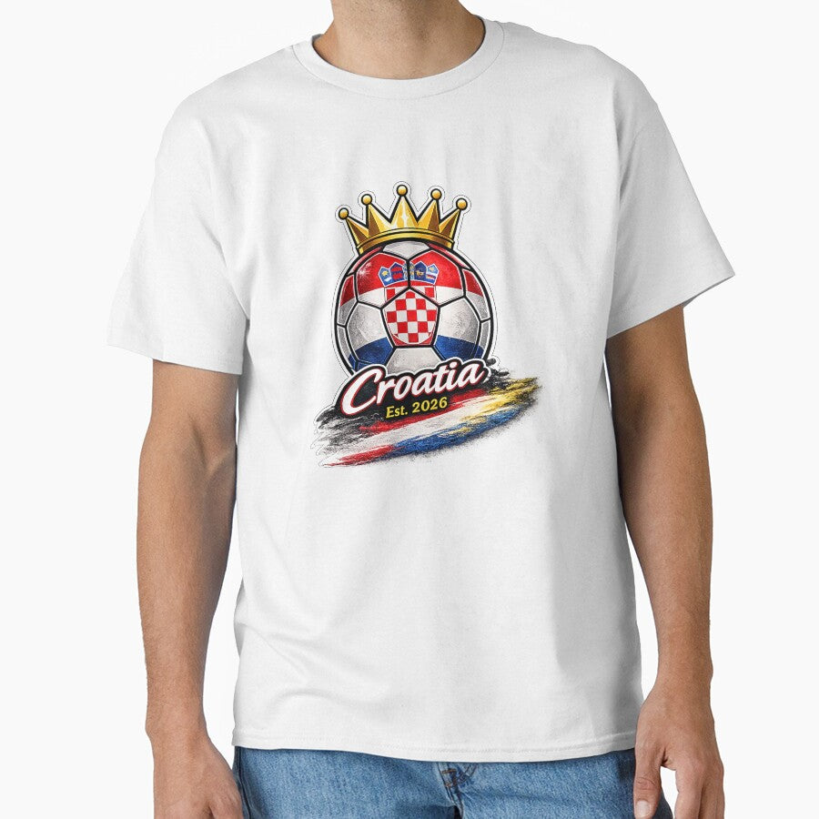 Croatia 2026 Soccer Fan by QuiteOrbit Unisex T-shirt, Sweatshirt, Hoodie, Long Sleeve Tee - T-Shirt, Sweatshirt, Hoodie