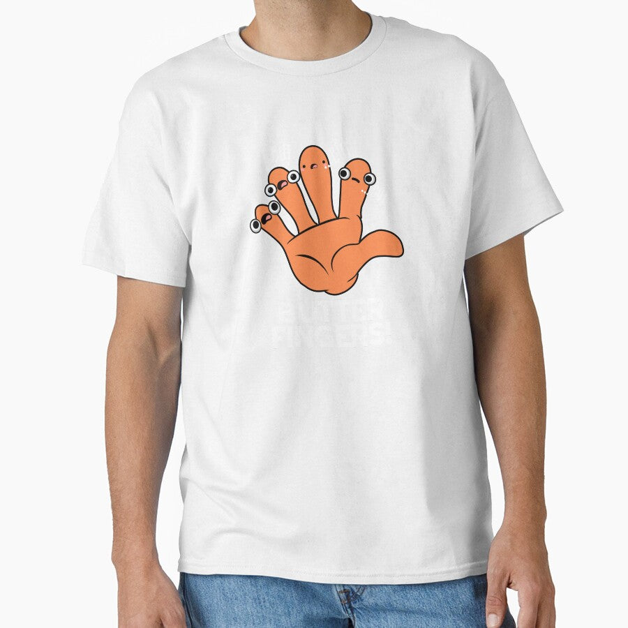 Butter Fingers Funny Anatomy Pun (Dark BG) by punnybone Unisex T-shirt, Sweatshirt, Hoodie, Long Sleeve Tee - T-Shirt, Sweatshirt, Hoodie