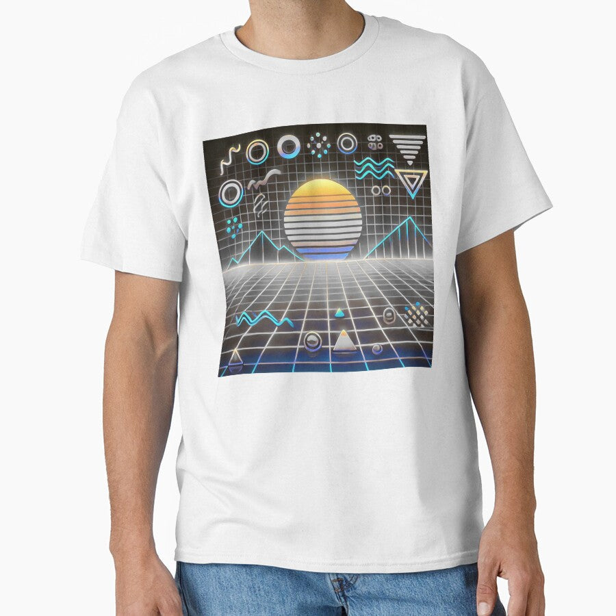 memphis pattern by TEEJAMBOREE Unisex T-shirt, Sweatshirt, Hoodie, Long Sleeve Tee - T-Shirt, Sweatshirt, Hoodie