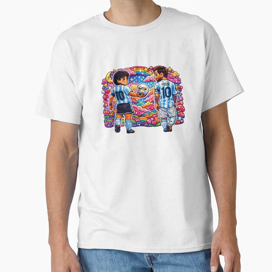 From Diego to Messi  The Eternal Number 10 by KawaiiOrbit Unisex T-shirt, Sweatshirt, Hoodie, Long Sleeve Tee - T-Shirt, Sweatshirt, Hoodie